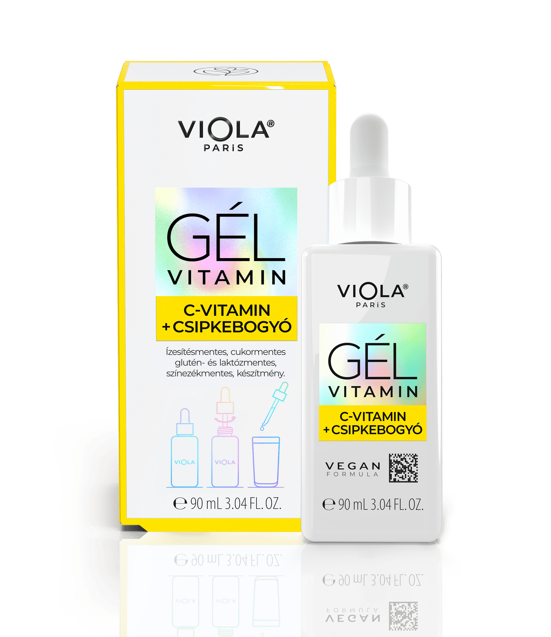 VIOLA Gélvitamin - C - Vitamin + Csipkebogyó - Vízangyal